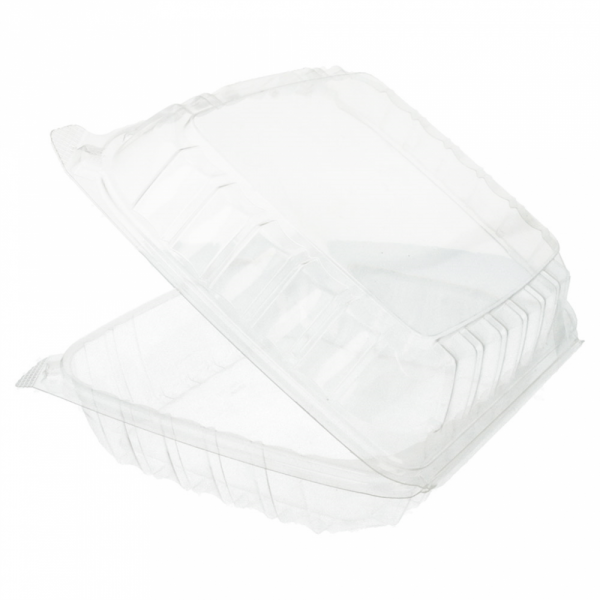 ENVASE C/TAPA 23X24X7CM TRANSP. (100U)