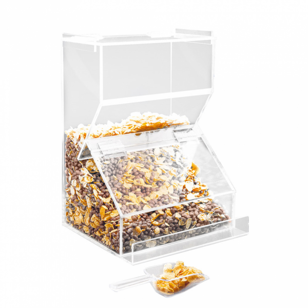 DISPENSADOR CEREALES 25.5X20CM ACRILICO