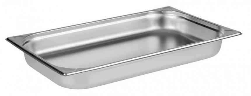 CUBETA GN1/1 INOX 53X32.5X6.5CM 9L