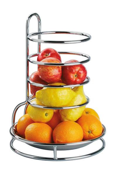 FRUTERO AROS 27.5X32CM METAL/INOX+ PLATO
