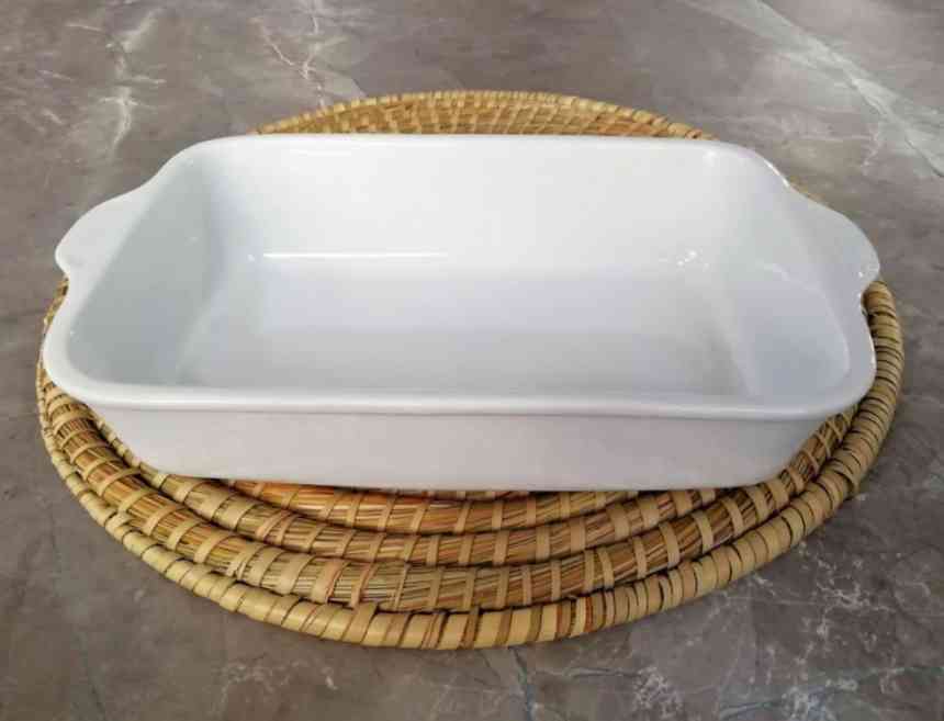 FUENTE RECTANGULAR 32CM BLANCO