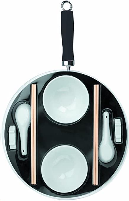 SET WOK 30CM MOKA