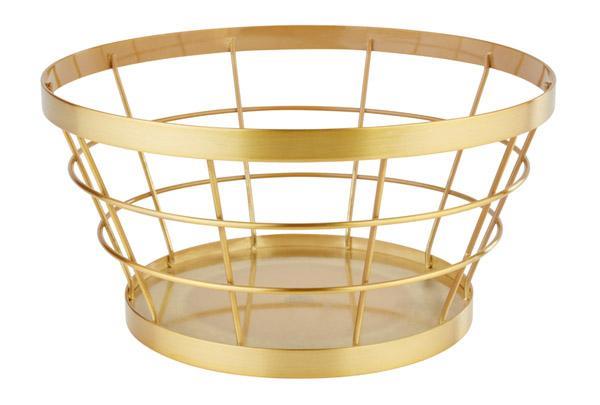 CESTA Ø21X11CM METAL COBRE