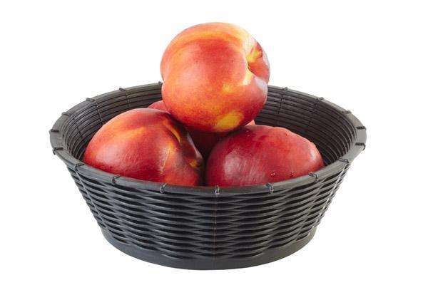 CESTA Ø20X6.5CM PLASTICO NEGRO