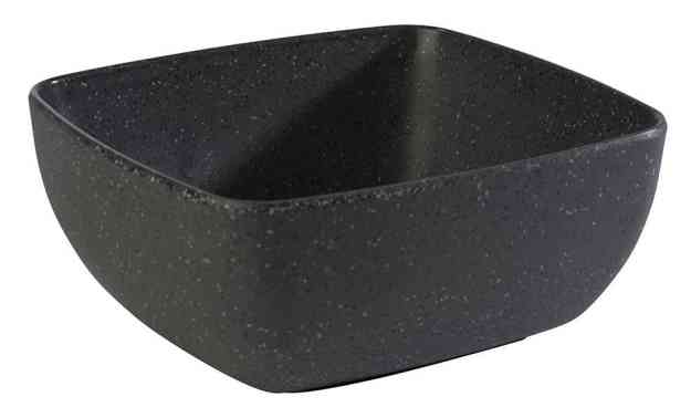 APS BolFrida, 1/4 de bol, bol en mélamine, pour une capacité de 1,8 litre, 26,5 x 16,2 cm, 7,5 cm de hauteur, noir